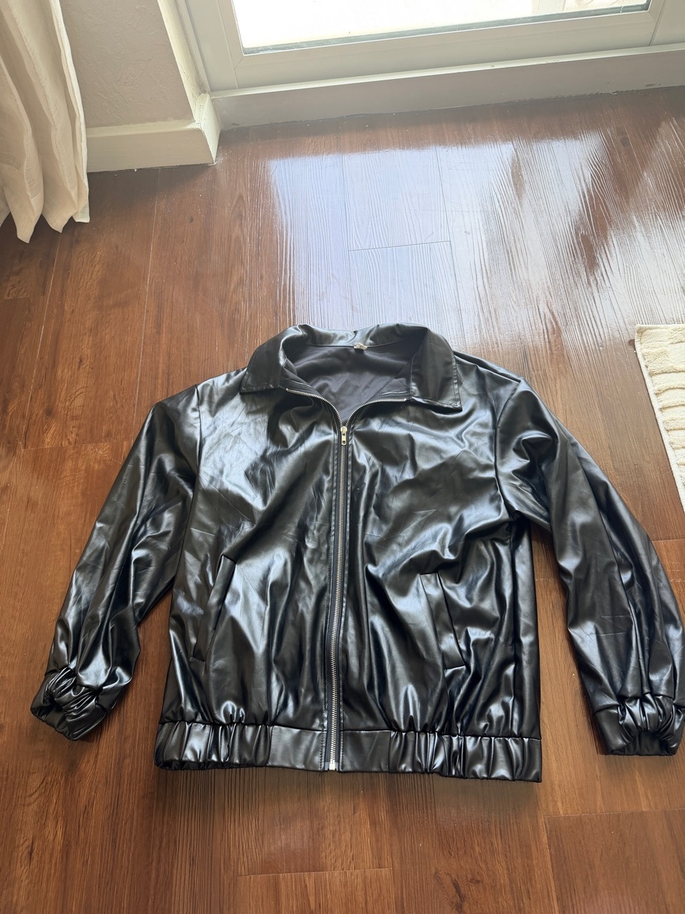 Black Zip Front Jacket Like New